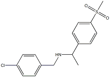 [(4-chlorophenyl)methyl][1-(4-methanesulfonylphenyl)ethyl]amine Struktur