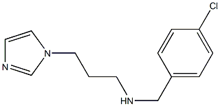 [(4-chlorophenyl)methyl][3-(1H-imidazol-1-yl)propyl]amine Struktur