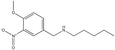 [(4-methoxy-3-nitrophenyl)methyl](pentyl)amine Struktur