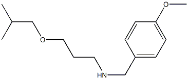 [(4-methoxyphenyl)methyl][3-(2-methylpropoxy)propyl]amine Struktur