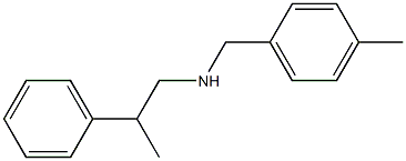 [(4-methylphenyl)methyl](2-phenylpropyl)amine Struktur