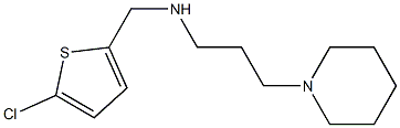 [(5-chlorothiophen-2-yl)methyl][3-(piperidin-1-yl)propyl]amine Struktur