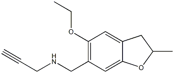 [(5-ethoxy-2-methyl-2,3-dihydro-1-benzofuran-6-yl)methyl](prop-2-yn-1-yl)amine Struktur