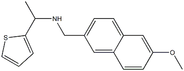 [(6-methoxynaphthalen-2-yl)methyl][1-(thiophen-2-yl)ethyl]amine Struktur