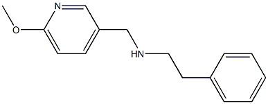 [(6-methoxypyridin-3-yl)methyl](2-phenylethyl)amine Struktur