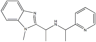 [1-(1-methyl-1H-1,3-benzodiazol-2-yl)ethyl][1-(pyridin-2-yl)ethyl]amine Struktur