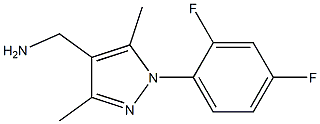 [1-(2,4-difluorophenyl)-3,5-dimethyl-1H-pyrazol-4-yl]methylamine Struktur