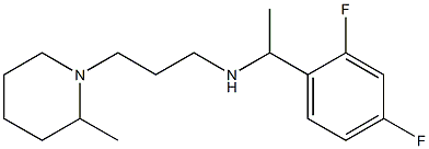 [1-(2,4-difluorophenyl)ethyl][3-(2-methylpiperidin-1-yl)propyl]amine Struktur