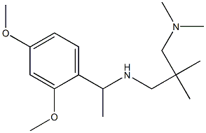 [1-(2,4-dimethoxyphenyl)ethyl]({2-[(dimethylamino)methyl]-2-methylpropyl})amine Struktur