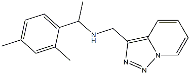 [1-(2,4-dimethylphenyl)ethyl]({[1,2,4]triazolo[3,4-a]pyridin-3-ylmethyl})amine Struktur