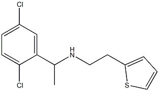 [1-(2,5-dichlorophenyl)ethyl][2-(thiophen-2-yl)ethyl]amine Struktur