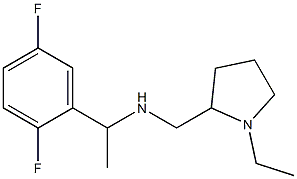 [1-(2,5-difluorophenyl)ethyl][(1-ethylpyrrolidin-2-yl)methyl]amine Struktur