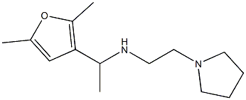 [1-(2,5-dimethylfuran-3-yl)ethyl][2-(pyrrolidin-1-yl)ethyl]amine Struktur