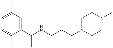 [1-(2,5-dimethylphenyl)ethyl][3-(4-methylpiperazin-1-yl)propyl]amine Struktur