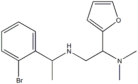 [1-(2-bromophenyl)ethyl][2-(dimethylamino)-2-(furan-2-yl)ethyl]amine Struktur