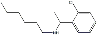 [1-(2-chlorophenyl)ethyl](hexyl)amine Struktur