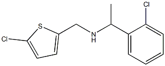 [1-(2-chlorophenyl)ethyl][(5-chlorothiophen-2-yl)methyl]amine Struktur