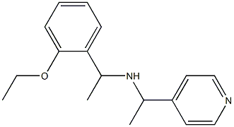 [1-(2-ethoxyphenyl)ethyl][1-(pyridin-4-yl)ethyl]amine Struktur