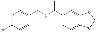 [1-(2H-1,3-benzodioxol-5-yl)ethyl][(4-chlorophenyl)methyl]amine Struktur