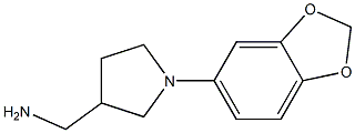 [1-(2H-1,3-benzodioxol-5-yl)pyrrolidin-3-yl]methanamine Struktur