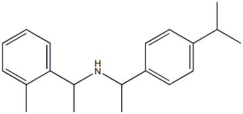 [1-(2-methylphenyl)ethyl]({1-[4-(propan-2-yl)phenyl]ethyl})amine Struktur