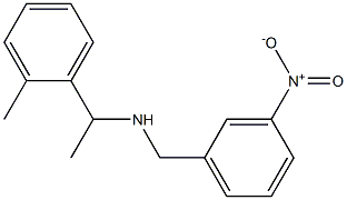 [1-(2-methylphenyl)ethyl][(3-nitrophenyl)methyl]amine Struktur