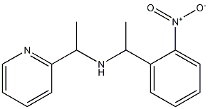 [1-(2-nitrophenyl)ethyl][1-(pyridin-2-yl)ethyl]amine Struktur