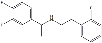 [1-(3,4-difluorophenyl)ethyl][2-(2-fluorophenyl)ethyl]amine Struktur