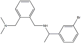 [1-(3-bromophenyl)ethyl]({2-[(dimethylamino)methyl]phenyl}methyl)amine Struktur