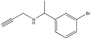 [1-(3-bromophenyl)ethyl](prop-2-yn-1-yl)amine Struktur