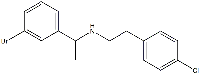 [1-(3-bromophenyl)ethyl][2-(4-chlorophenyl)ethyl]amine Struktur