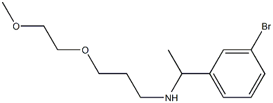 [1-(3-bromophenyl)ethyl][3-(2-methoxyethoxy)propyl]amine Struktur