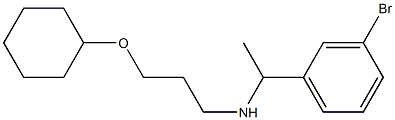 [1-(3-bromophenyl)ethyl][3-(cyclohexyloxy)propyl]amine Struktur