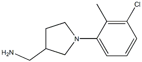 [1-(3-chloro-2-methylphenyl)pyrrolidin-3-yl]methylamine Struktur