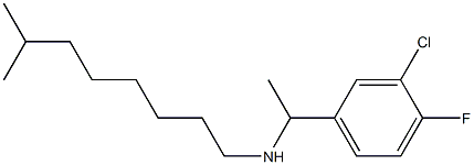 [1-(3-chloro-4-fluorophenyl)ethyl](7-methyloctyl)amine Struktur