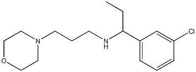 [1-(3-chlorophenyl)propyl][3-(morpholin-4-yl)propyl]amine Struktur