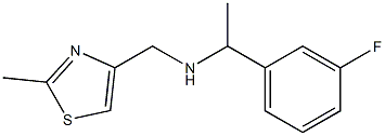 [1-(3-fluorophenyl)ethyl][(2-methyl-1,3-thiazol-4-yl)methyl]amine Struktur