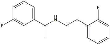 [1-(3-fluorophenyl)ethyl][2-(2-fluorophenyl)ethyl]amine Struktur