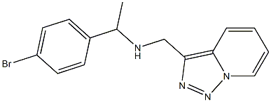 [1-(4-bromophenyl)ethyl]({[1,2,4]triazolo[3,4-a]pyridin-3-ylmethyl})amine Struktur