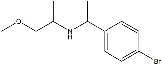 [1-(4-bromophenyl)ethyl](1-methoxypropan-2-yl)amine Struktur