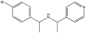 [1-(4-bromophenyl)ethyl][1-(pyridin-4-yl)ethyl]amine Struktur