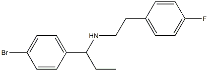 [1-(4-bromophenyl)propyl][2-(4-fluorophenyl)ethyl]amine Struktur