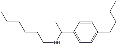 [1-(4-butylphenyl)ethyl](hexyl)amine Struktur