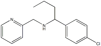 [1-(4-chlorophenyl)butyl](pyridin-2-ylmethyl)amine Struktur