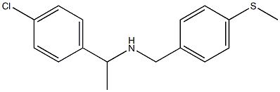 [1-(4-chlorophenyl)ethyl]({[4-(methylsulfanyl)phenyl]methyl})amine Struktur