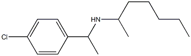 [1-(4-chlorophenyl)ethyl](heptan-2-yl)amine Struktur