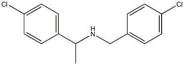 [1-(4-chlorophenyl)ethyl][(4-chlorophenyl)methyl]amine Struktur