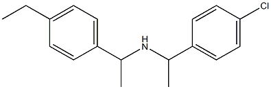 [1-(4-chlorophenyl)ethyl][1-(4-ethylphenyl)ethyl]amine Struktur