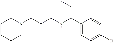 [1-(4-chlorophenyl)propyl][3-(piperidin-1-yl)propyl]amine Struktur