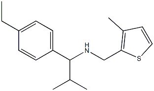 [1-(4-ethylphenyl)-2-methylpropyl][(3-methylthiophen-2-yl)methyl]amine Struktur